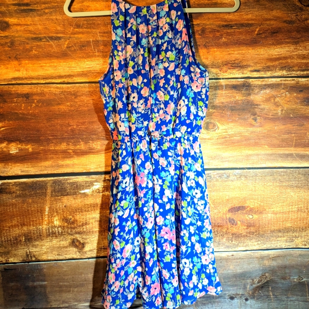 Blue Floral Dress 👗